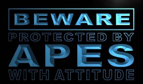 Beware Apes Neon Light Sign